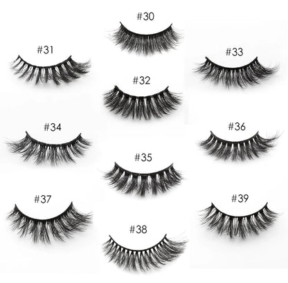 10/20 pairs fluffy mink eyelashes