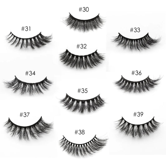 10/20 pairs fluffy mink eyelashes